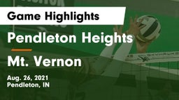 Pendleton Heights  vs Mt. Vernon  Game Highlights - Aug. 26, 2021