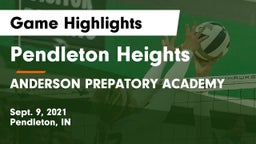 Pendleton Heights  vs ANDERSON PREPATORY ACADEMY Game Highlights - Sept. 9, 2021