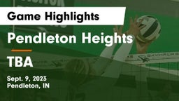 Pendleton Heights  vs TBA Game Highlights - Sept. 9, 2023