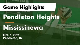 Pendleton Heights  vs Mississinewa  Game Highlights - Oct. 3, 2023