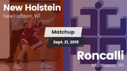Matchup: New Holstein High vs. Roncalli  2018