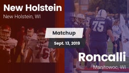 Matchup: New Holstein High vs. Roncalli  2019