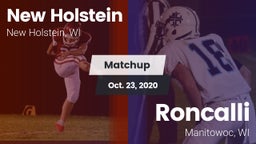 Matchup: New Holstein High vs. Roncalli  2020