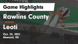 Rawlins County  vs Leoti Game Highlights - Oct. 23, 2021