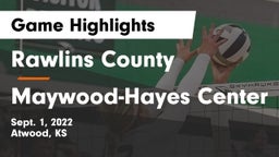 Rawlins County  vs Maywood-Hayes Center Game Highlights - Sept. 1, 2022