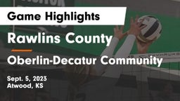 Rawlins County  vs Oberlin-Decatur Community Game Highlights - Sept. 5, 2023