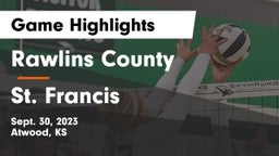 Rawlins County  vs St. Francis  Game Highlights - Sept. 30, 2023