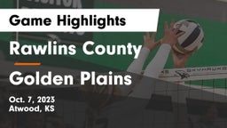 Rawlins County  vs Golden Plains  Game Highlights - Oct. 7, 2023
