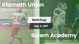Matchup: Klamath Union High vs. Salem Academy  2017