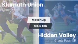 Matchup: Klamath Union High vs. Hidden Valley  2017