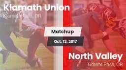 Matchup: Klamath Union High vs. North Valley  2017