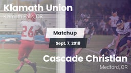 Matchup: Klamath Union High vs. Cascade Christian  2018