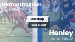 Matchup: Klamath Union High vs. Henley  2018