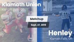 Matchup: Klamath Union High vs. Henley  2019