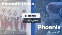 Matchup: Klamath Union High vs. Phoenix  2019