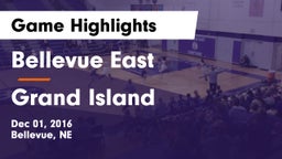 Bellevue East  vs Grand Island  Game Highlights - Dec 01, 2016