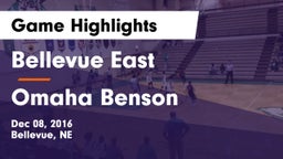 Bellevue East  vs Omaha Benson Game Highlights - Dec 08, 2016
