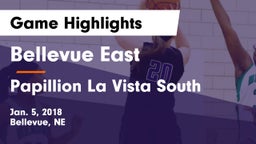 Bellevue East  vs Papillion La Vista South  Game Highlights - Jan. 5, 2018