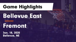Bellevue East  vs Fremont  Game Highlights - Jan. 18, 2020
