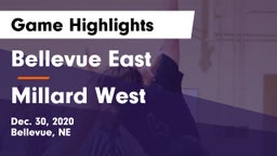 Bellevue East  vs Millard West  Game Highlights - Dec. 30, 2020