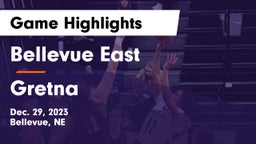 Bellevue East  vs Gretna  Game Highlights - Dec. 29, 2023