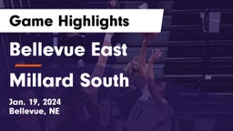 Bellevue East  vs Millard South  Game Highlights - Jan. 19, 2024