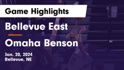 Bellevue East  vs Omaha Benson  Game Highlights - Jan. 20, 2024