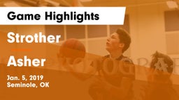 Strother  vs Asher  Game Highlights - Jan. 5, 2019