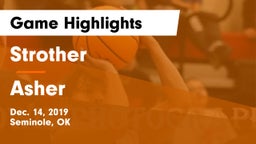 Strother  vs Asher  Game Highlights - Dec. 14, 2019