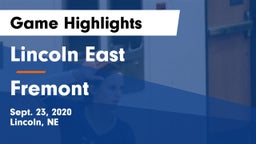 Lincoln East  vs Fremont  Game Highlights - Sept. 23, 2020