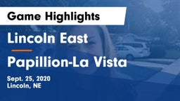 Lincoln East  vs Papillion-La Vista  Game Highlights - Sept. 25, 2020