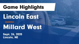 Lincoln East  vs Millard West  Game Highlights - Sept. 26, 2020