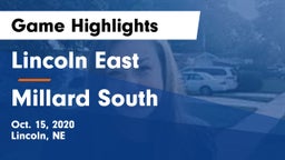 Lincoln East  vs Millard South  Game Highlights - Oct. 15, 2020