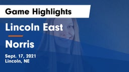 Lincoln East  vs Norris  Game Highlights - Sept. 17, 2021