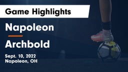 Napoleon vs Archbold  Game Highlights - Sept. 10, 2022