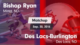 Matchup: Bishop Ryan High vs. Des Lacs-Burlington  2016