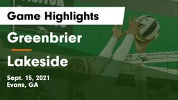 Greenbrier  vs Lakeside  Game Highlights - Sept. 15, 2021