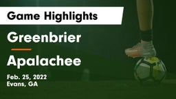 Greenbrier  vs Apalachee  Game Highlights - Feb. 25, 2022