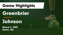 Greenbrier  vs Johnson  Game Highlights - March 5, 2022
