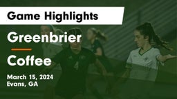 Greenbrier  vs Coffee Game Highlights - March 15, 2024