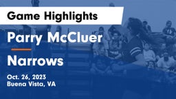 Parry McCluer  vs Narrows  Game Highlights - Oct. 26, 2023