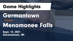 Germantown  vs Menomonee Falls  Game Highlights - Sept. 14, 2021