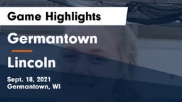 Germantown  vs Lincoln  Game Highlights - Sept. 18, 2021