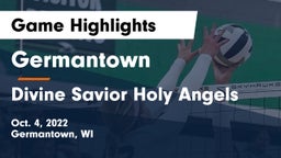 Germantown  vs Divine Savior Holy Angels Game Highlights - Oct. 4, 2022