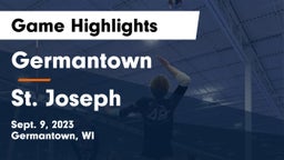 Germantown  vs St. Joseph  Game Highlights - Sept. 9, 2023