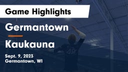 Germantown  vs Kaukauna  Game Highlights - Sept. 9, 2023