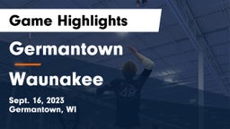 Germantown  vs Waunakee  Game Highlights - Sept. 16, 2023