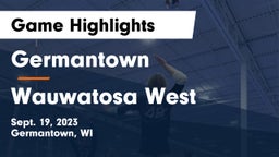 Germantown  vs Wauwatosa West  Game Highlights - Sept. 19, 2023
