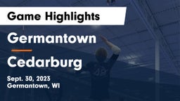 Germantown  vs Cedarburg  Game Highlights - Sept. 30, 2023