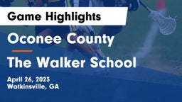 Oconee County  vs The Walker School Game Highlights - April 26, 2023